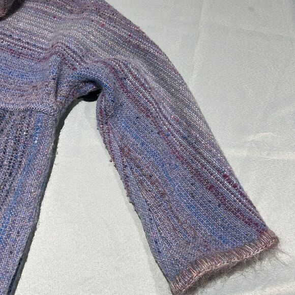 One of a Kind vintage Hand Knit Wool mixture cardigan, sweater Size M - Picture 7 of 10